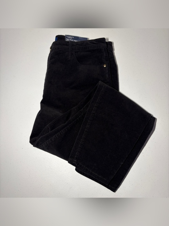 Talbots Denim - NWT Talbots Women’s Corduroy High-Waist Jegging Ankle Pants Size 12 Black